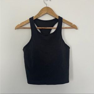 Lululemon Ebb To Street Cropped Racerback Tank Black Size 8